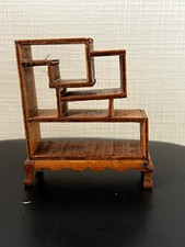 Diorama bookcase, shelf furniture for miniature showcase dollhouse