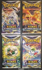 Carte Pokémon Lot 4 Illustrations Boosters Scellés Star Étincelantes Arset EB09