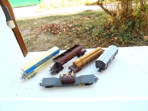 Lot wagons marchandises - de,