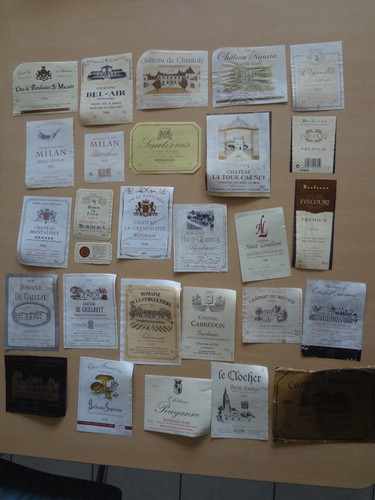 Lot étiquettes vin - lot,