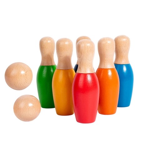 Jeu bowling bois - jeu, en