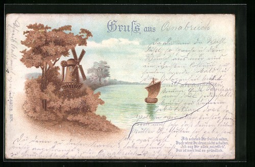 Carte postale liège moulin - postale, en