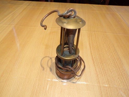 Lampe mineur cuivre - lampe,