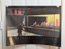 Tintin - Nighthawks Revisited by Esteve Fort  lithograph 1980s laminated