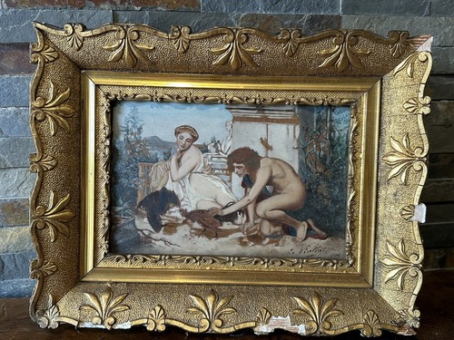 Tableau ancien huile - tableau,