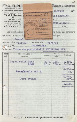 1949 caoutchouc manufacture - caoutchouc,