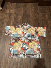 Reminiscence By Stewart Richer Medium Short Sleeve Shirt Beach Hawaiian  Vintage