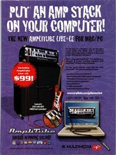 IK Multimedia Ampli Tube  Original Print Ad