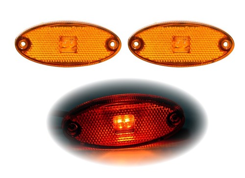 12v 24v led ambre orange - 12v,
