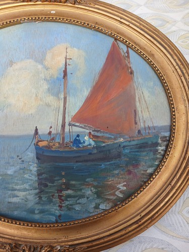 Tableau peinture huile - huile, sur