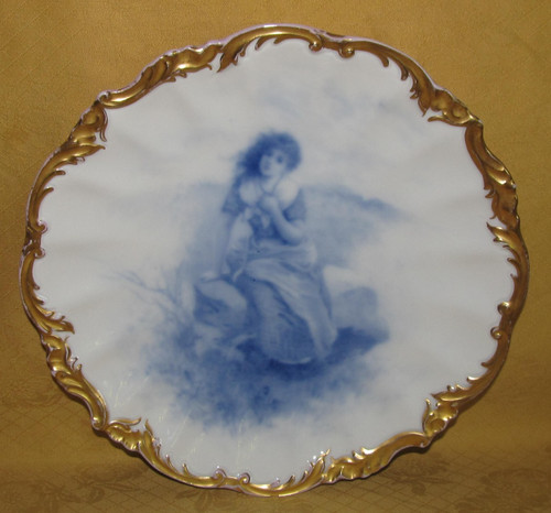 Assiette porcelaine guérin - w.,