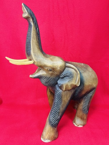 Statue éléphant bois - éléphant,