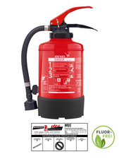 Jockel 3L F3H 8 Extincteur À Incendie Sans Fluor, Inclus Support & Plaque