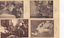 Lot de 4 cartes postales
