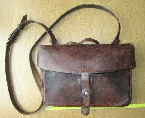Ancienne sacoche cuir - sacoche,
