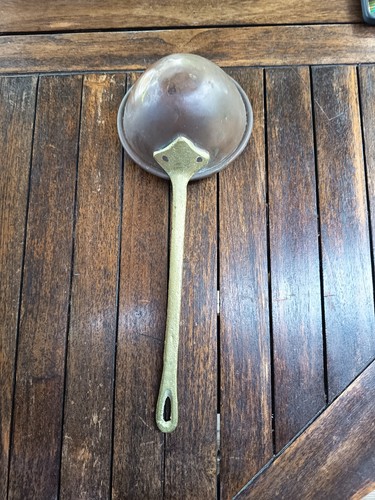 Grosse ancienne louche en - et,