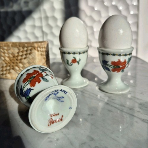Lot coquetiers porcelaine - de,