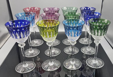 Saint-Louis - 12 verres à vin modèle Tommy en couleur cristal ( prix à l'unité)