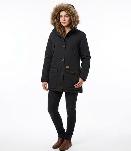 Veste parka capuche - à, en