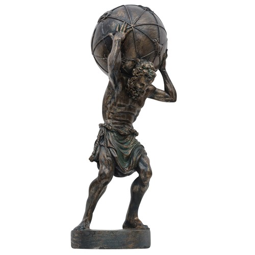 Statuette atlas portant - d´atlas, un