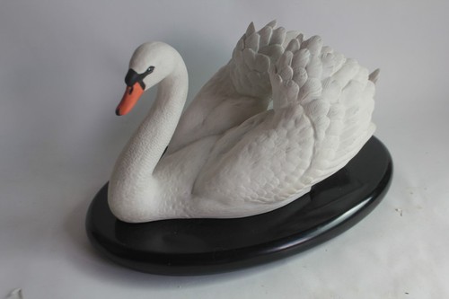 Cygne blanc porcelaine - , biscuit