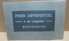 WESTINGHOUSE Illustrated Catalog Air Differential Brake Tramway Train
