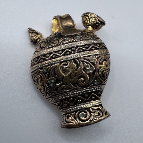 Broche ancienne gourde - broche,