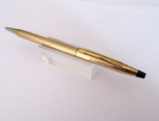 CAPTIVANT STYLO BILLE CROSS CENTURY CLASSIC EN PLAQUE OR 1/20 10 KT NEUF MX248