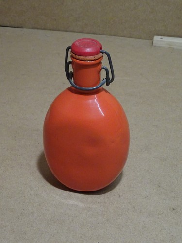 Petite gourde métal orange - petite,