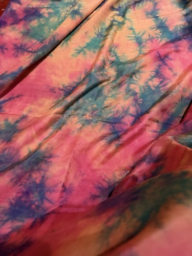 Tissu 100 soie multicolore - %,