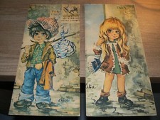 Ancien Cadre Titi Parisien Type Poulbot  Année 70’s  37 X18