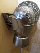 DOSING CAP HELMET ARMOR KNIGHT Spout metal alcohol bistro c1950/60