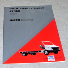 IVECO 49-10S CHASSIS CAB INITIAL ILLUSTRATED PARTS CATALOGUE 2nd ed July 1987