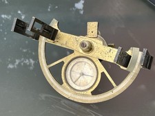 ⭐️ OUTIL ANCIEN SCIENTIFIQUE INSTRUMENT GRAPHOMETRE PINNULE BOUSSOLE ALIDADE