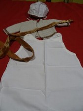 lot of clothes dolls antique baby babies ribbon velvet cap etc...
