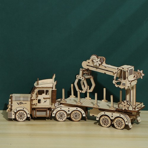 Puzzle bois camion jeu - bois, –