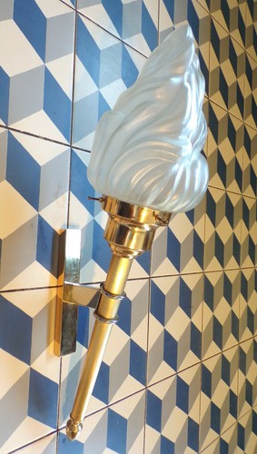 Grand applique lampe - grand, flambeau