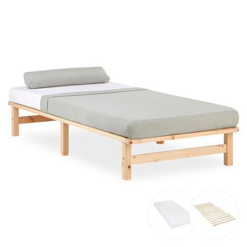Cadre lit 90x200 bois - en,