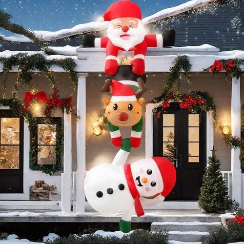 Père noël gonflable - père,