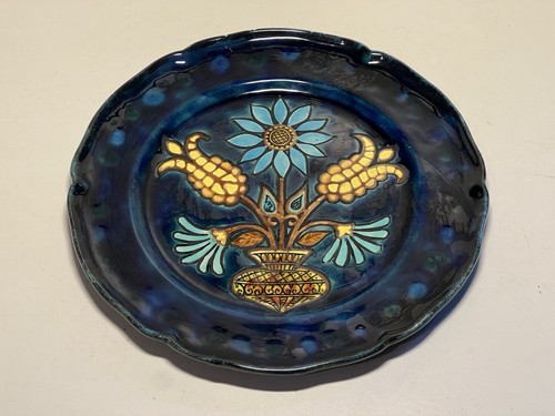 Assiette décorative signé - décorative,