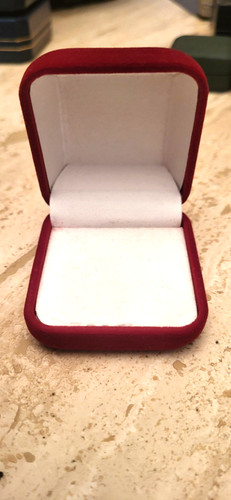 Boite ecrin pour - pour, bague