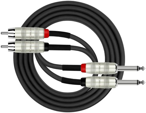Câble brassage double rca - câble,