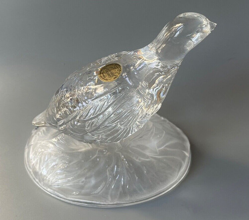 Sujet oiseau cristal moulé - en,