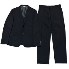 552 Comme Des Garcons Homme Deux suit set up men black archive black wool cupro