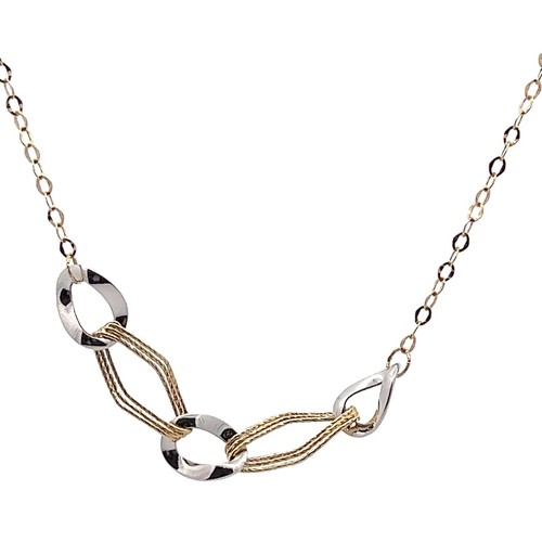 18k massif bicolore - or,