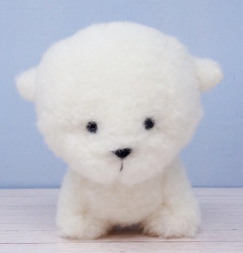 Bichon frise fluffy plush - frise, toy