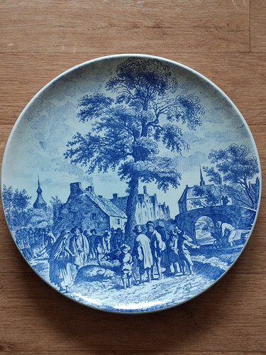 Plat delfts blauw - plat,