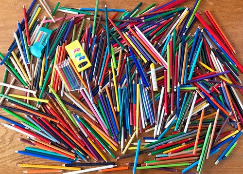 Gros lot 6kg crayon - gros, 1.6kg