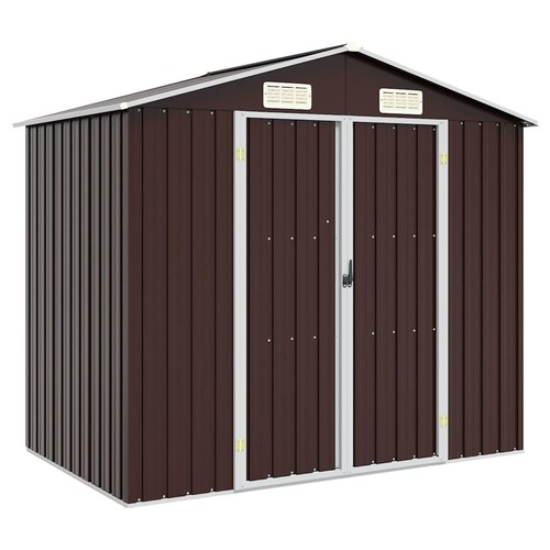 Abri jardin marron acier - de,