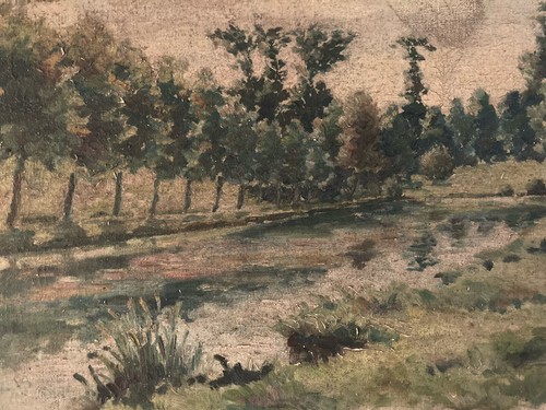 Très belle peinture paysage - très,